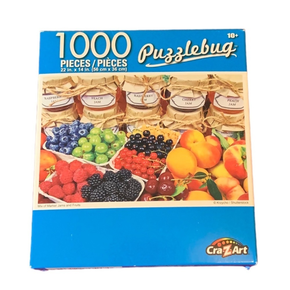 Mix of Market Jams and Fruits, 1000 piece puzzle